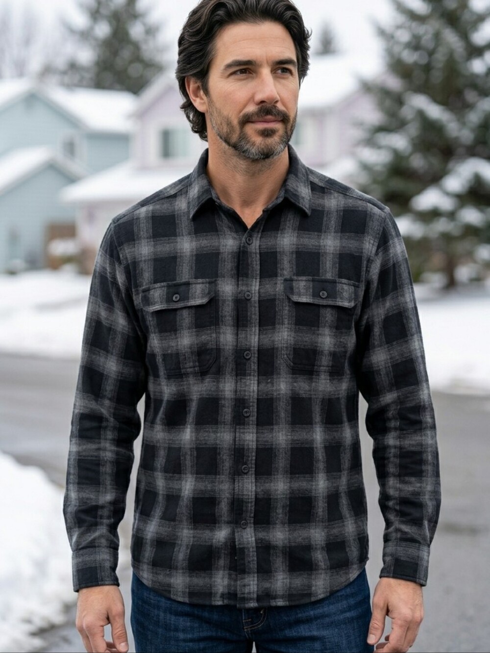 George mens flannel shirt sz xl